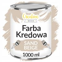 Farba kredowa beżowa do renowacji dekoracji mebli drewna piaskowa beżowa 1L
