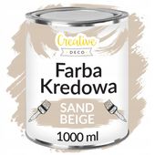 Farba kredowa beżowa do renowacji dekoracji mebli drewna piaskowa beżowa 1L