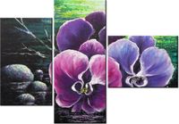 100CM 80 OBRAZ 3 ELEM STORCZYK STAWEM ŚCIENNY