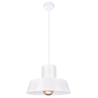 POLLY 1 Lampa wisząca - Industrialna, metalowa, biała 1xE27