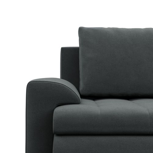 Narożnik U, z leżankami, BOSCO, velvet, 302x159x89 cm, szary | TYLETEGOTU na Arena.pl