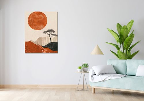 Obraz 70x90cm Afrykański Zachód Słońca na Arena.pl