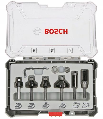 BOSCH ZESTAW 6 FREZÓW DO DREWNA CHWYT 6mm na Arena.pl