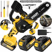 MINI PIŁA ŁAŃCUCHOWA AKUMULATOROWA PILARKA 8" DWA AKUMULATORY ZESTAW IMOUM