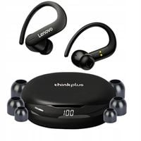 SŁUCHAWKI BEZPRZEWODOWE ZAUSZNE LENOVO T50 WODOODPORNE SPORTOWE POWERBANK