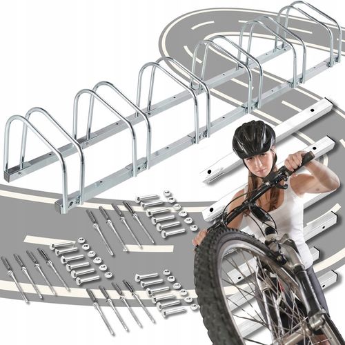 STOJAK NA ROWERY 6 Stanowisk 6 Rowerów Rowerowy Rower Uchwyt Parking Ocynk na Arena.pl