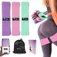 Gumy oporowe materiałowe taśmy do ćwiczeń HIP BAND mini fitness Fivo +EBOOK