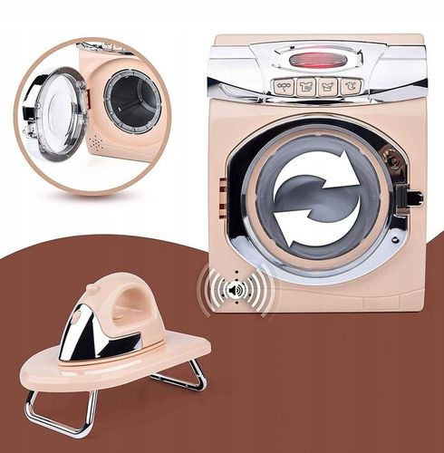 PRALKA ŻELAZKO DESKA DO PRASOWANIA AUTOMAT OBROTOWY BĘBEN DŹWIĘK ZESTAW XXL na Arena.pl