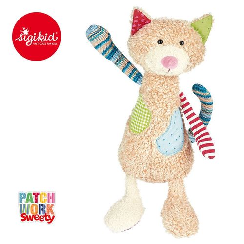 SIGIKID Kremowy kot 30 cm Patchwork Sweety na Arena.pl