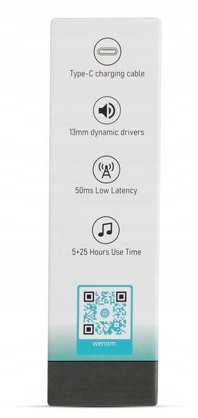 SŁUCHAWKI BEZPRZEWODOWE DOUSZNE WENOM WGM 14-PRO ANC 2 MIKROFONY LED EKRAN zdjęcie 6