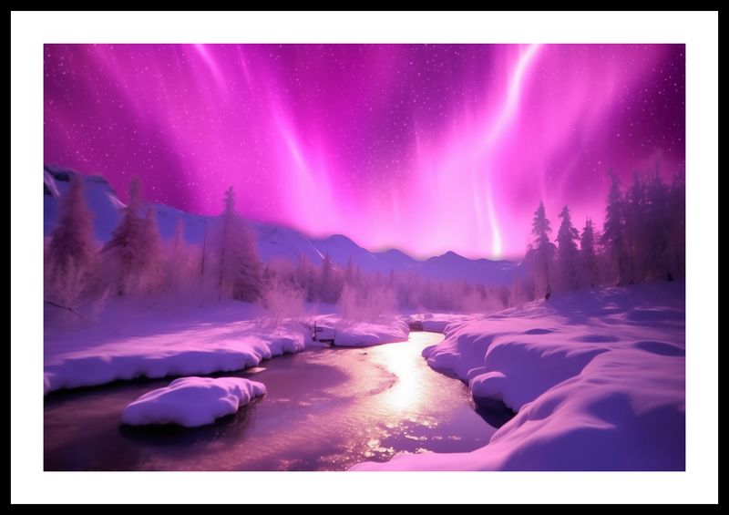 Plakat 60x40cm Aurora Nad Niebiem zdjęcie 3