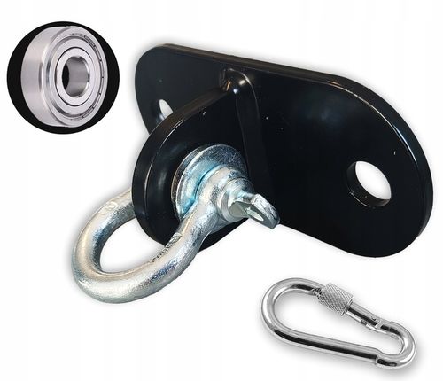 Uchwyt sufitowy z ŁOŻYSKIEM i szeklą mocowanie łożyskowane wieszak hak na Arena.pl