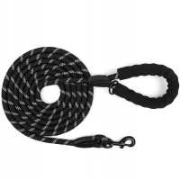 Smycz Dla Psa Mocna Lina Gruba Linka Odblaskowa 3M