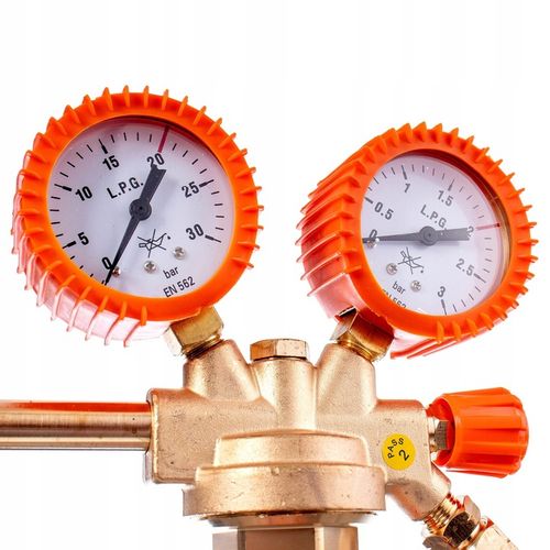 Reduktor Butlowy Propan Butan do Gazu LPG 2x Manometr Długa Rurka Dolotowa na Arena.pl