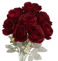 SZTUCZNE KWIATY ROŚLINY RÓŻA RÓŻE BUKIET GĘSTY XXL 50CM