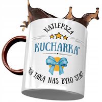 Kubek Bordowy Dla Kucharki Najlepsza Kucharka Z Nadrukiem Ze Zdjęciem