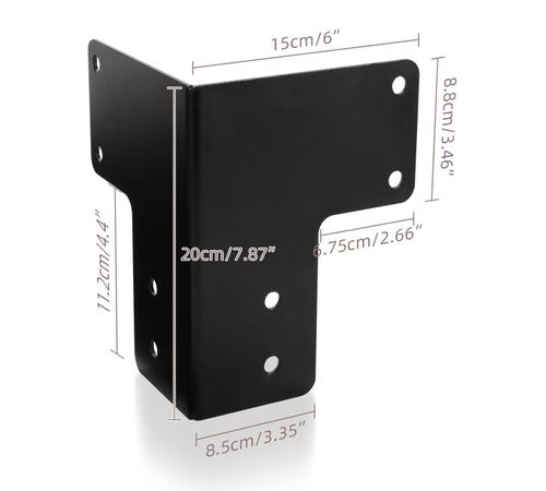 UŻYWANE Kątowniki stalowe Cskunxia 8 szt. wsporniki narożne do blatu tarasu na Arena.pl