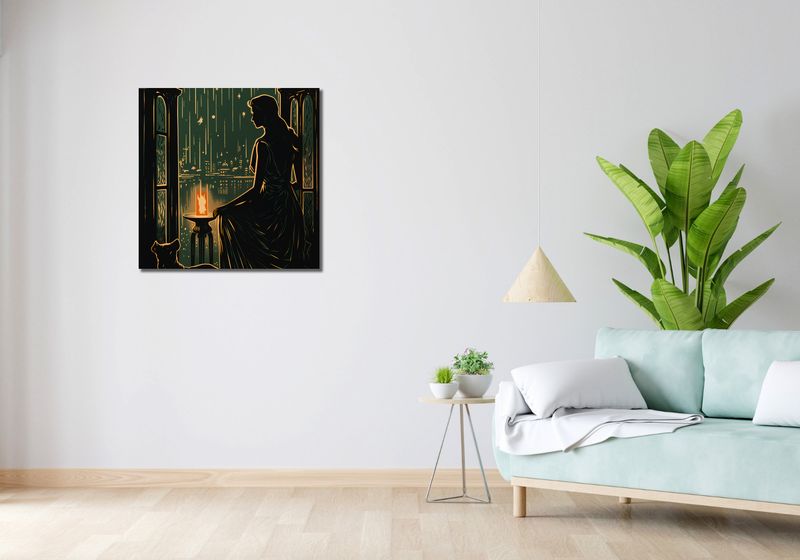 Obraz 70x70cm Nocne Szeptanie zdjęcie 2