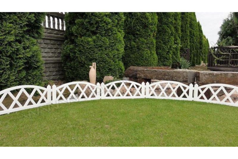 Płotek ogrodowy 2,3 mb biały zdjęcie 5