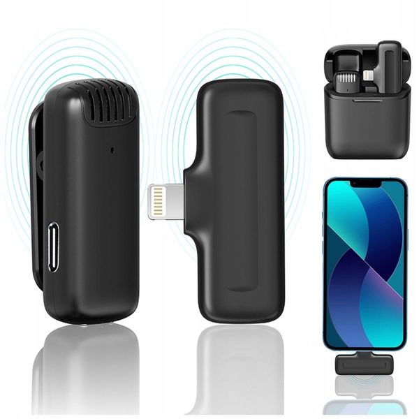 Pojemnościowy Bezprzewodowy Mikrofon Krawatowy ULANZI J11 Lightning zdjęcie 9