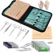 ZESTAW DO NAUKI SZYCIA CHIRURGICZNEGO | NICI | IGŁY | POKROWIEC |+ TRENAŻER