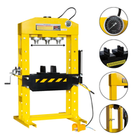 Prasa hydrauliczna warsztatowa 100 ton 100T pneumatyczno ręczna ruchomytłok