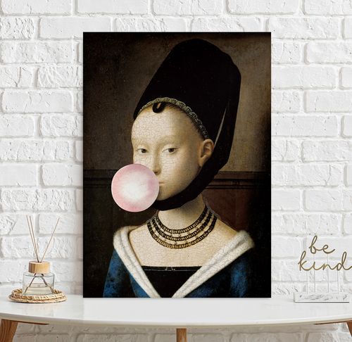 Plakat portret z balonem pop art 29,7x42 cm A3 na Arena.pl