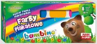 FARBY PLAKATOWE 8KOL 20ML BAMBINO