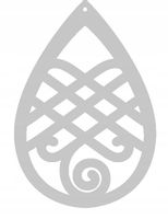 Zawieszka dekor ozdoba ażurowa dekoracja Z10 biały