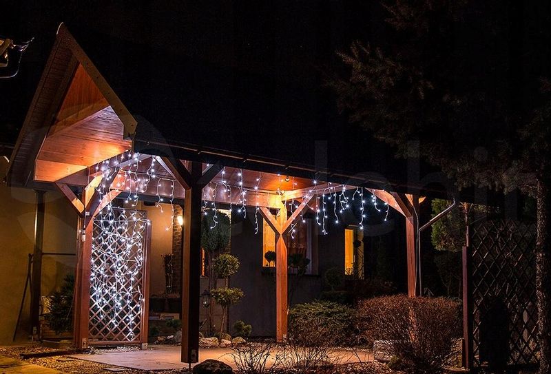 Lampki Choinkowe Sople 500LED 18M Białe Zimne CH34 EUROHIT Christmas zdjęcie 3