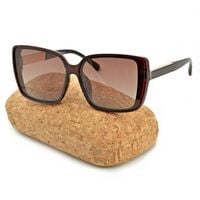 DAMSKIE Okulary POLARYZACYJNE Kocie Oczy brązowe PRZECIWSŁONECZNE UV400