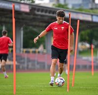 tyczka treningowa i slalomowa elite 33mm 170 cm tyczki czerwony r.