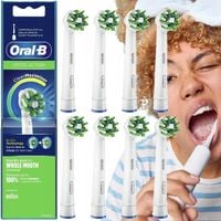 8 X KOŃCÓWKI BRAUN ORAL-B CROSS ACTION DO SZCZOTECZKI ELEKTRYCZNEJ ORYGINAŁ
