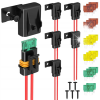 6 Sztuk Inline Uchwyt Bezpiecznika 12 AWG ATC/ATO z 18 SZTUK Standardowe Be