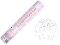 Tuba z motylkami, biała, 28 cm