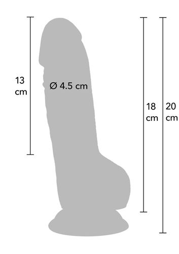 realistic dildo pvc 18 cm na Arena.pl