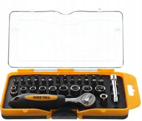 ZESTAW BITÓW I NASADEK Z AKCESORIAMI 38 SZTUK na Arena.pl