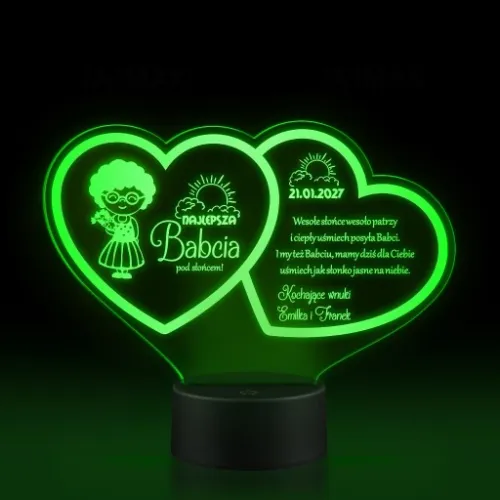 Prezent Dzień Babci i Dziadka Statuetka lampka LED na Arena.pl