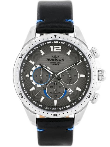 RUBICON RNCD98 - CHRONOGRAF (zr095c) black/silver na Arena.pl