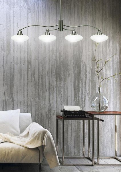 Elisa zwis 4x40W G9 satyna-nikiel+białe szkło promocja zdjęcie 3