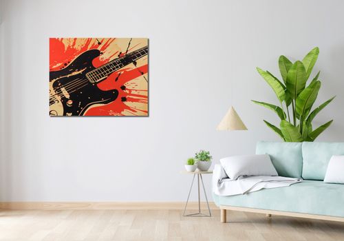 Obraz 90x70cm Gitara Elektryczna na Arena.pl