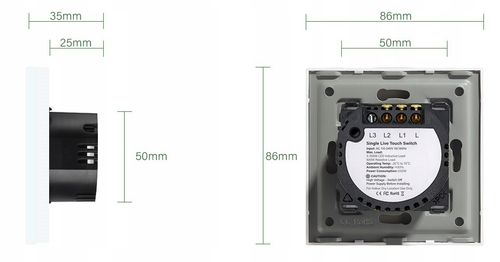 DOTYKOWY WŁĄCZNIK ŚWIATŁA 3K POTRÓJNY WYŁĄCZNIK SZKLANY na Arena.pl
