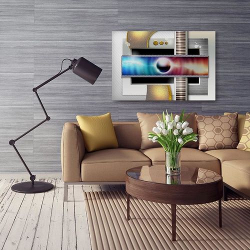 Obraz na płótnie - Canvas, Abstrakcja geometryczna 2 80x60 na Arena.pl