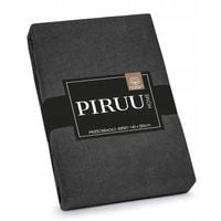 Bawełniane Prześcieradło z Gumką 140x200 Miękkie Kolor Ciemnoszary