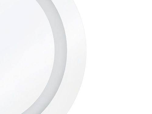 Lustro Ścienne Led Ø 58 Cm Srebrne Selune na Arena.pl