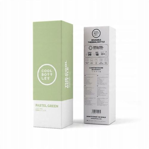 Cool Bottles Butelka termiczna 350 ml Triple cool Pastel Green na Arena.pl