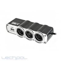 GSM0656 Rozgaleziacz gniazda zapalniczki x3 z kab