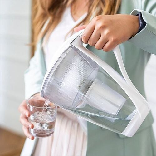 Dzbanek filtrujący szklany Dafi Crystal LED biały + 1 filtr Classic na Arena.pl