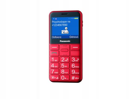 Telefon komórkowy PANASONIC KX-TU155EXRN Czerwony na Arena.pl