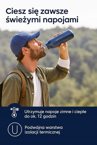 Butelka termiczna SodaStream Fizz&go Cool 0,9 l metalowa butelka | STORM na Arena.pl